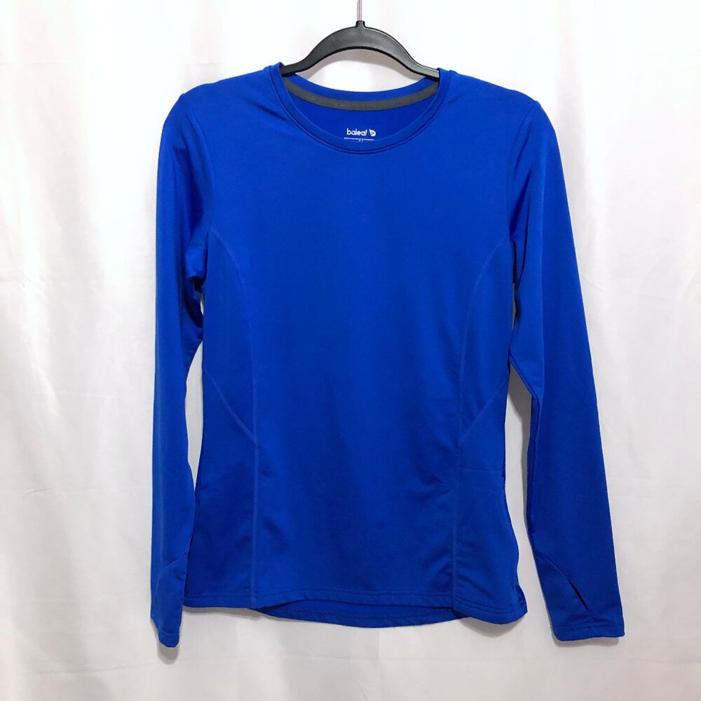 BALEAF Long Sleeve Thermal Fleece Lined Shirt, Royal Blue, Size Medium